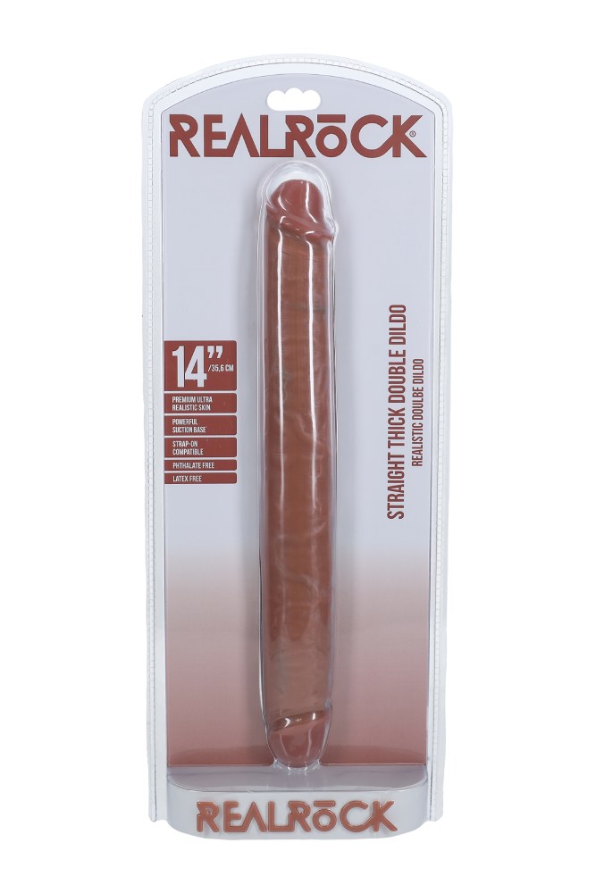 Shots Toys - RealRock - Thick Double Ended Dong - Various Sizes & Colors