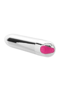 Thumbnail for Cousins Group - Pink Pussycat Rechargeable Silver Bullet - Silver/Pink - Stag Shop