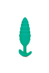 Thumbnail for b-Vibe - Twist Textured Vibrating Butt Plug - Green - Stag Shop