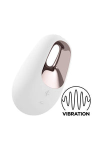 Thumbnail for Satisfyer - Layons - White Temptation Vibrator - White/Rose Gold - Stag Shop