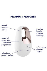 Thumbnail for Satisfyer - Layons - White Temptation Vibrator - White/Rose Gold - Stag Shop