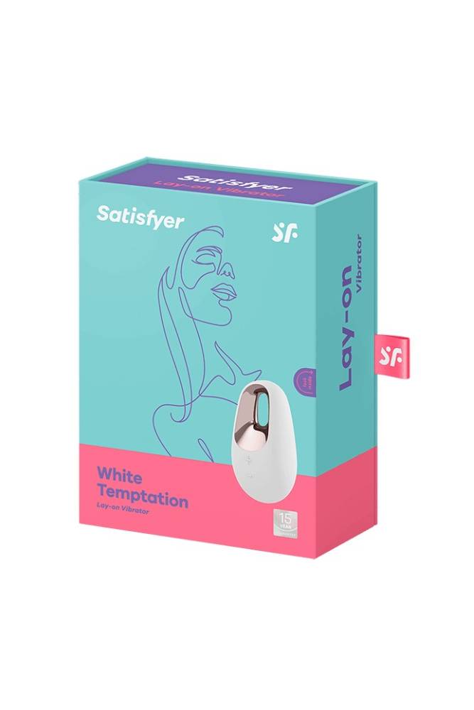 Satisfyer - Layons - White Temptation Vibrator - White/Rose Gold - Stag Shop