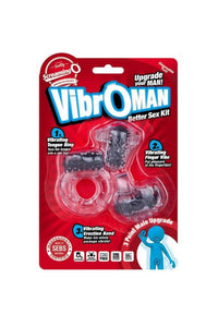 Thumbnail for Screaming O - VibrOman Mini Body Vibrator 3Pk - Black - Stag Shop