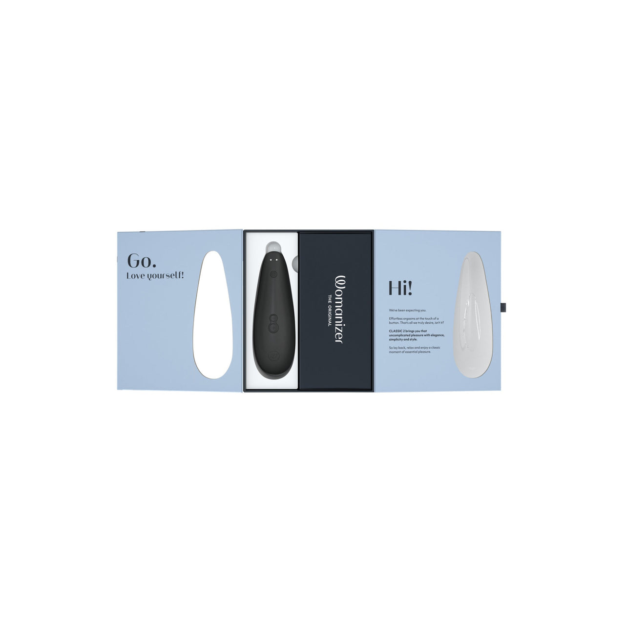 Womanizer - Classic 2 Clitoral Stimulator - Black - Stag Shop