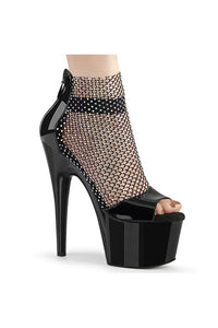 Thumbnail for Pleaser USA - Adore 7 Inch Heel with Ankle Strap and Rhinestone Mesh - Black - Stag Shop