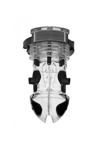 Thumbnail for XR Brands - Master Series - Electro Lockdown Estim Male Chastity Cock Cage - Stag Shop