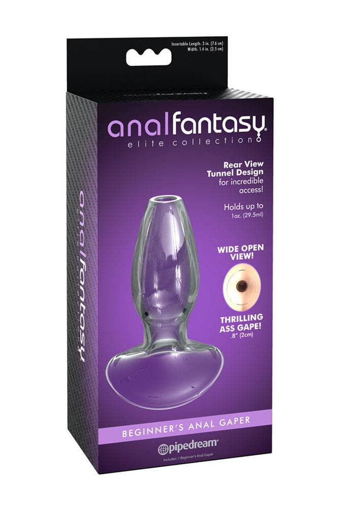 Pipedream - Anal Fantasy Elite - Glass Gaper Tunnel Plug - Stag Shop