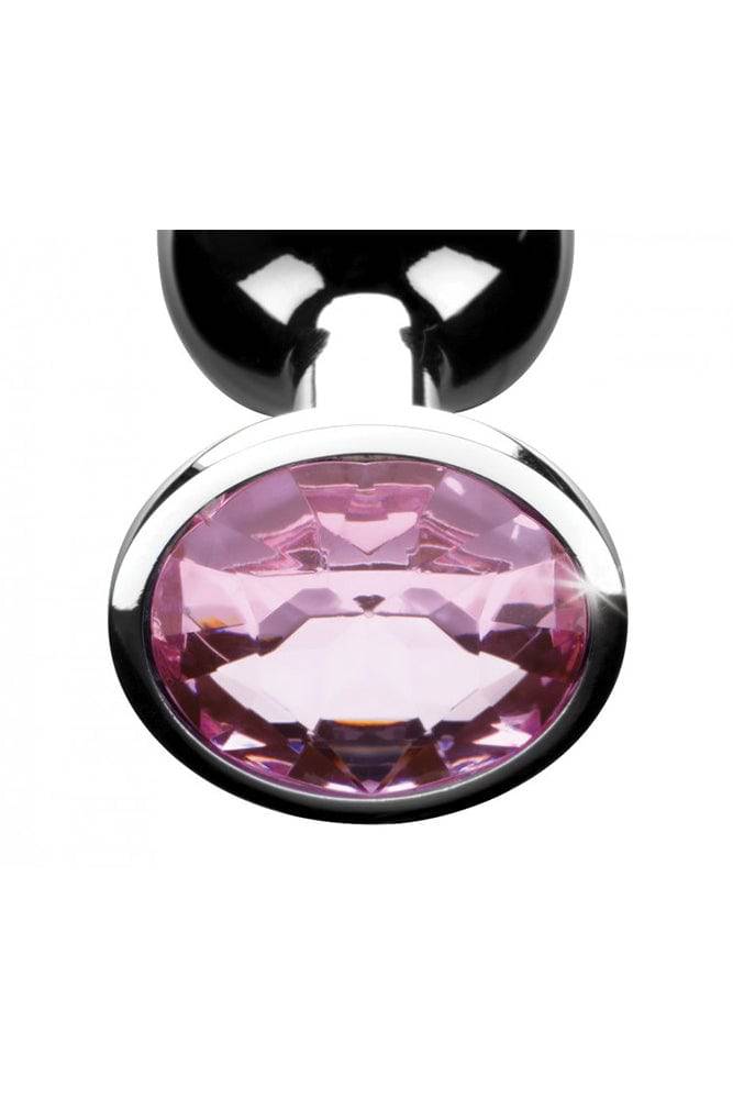XR Brands - Booty Sparks - Pink Gem Anal Plug- Medium - Stag Shop