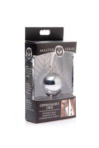 Thumbnail for XR Brands - Master Series - Oppressor’s Orb Ball Weight with Connection Point - 8oz - Stag Shop