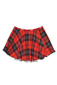 Thumbnail for Fantasy Lingerie - AF803 - Lit AF Plaid Skirt - Black/Red - Queen Size - Stag Shop