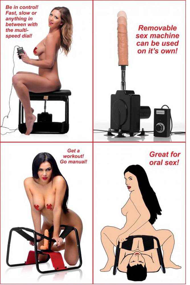 XR Brands - Lovebotz - 4 in 1 Bangin Bench with Sex Machine - Pre Order - Stag Shop