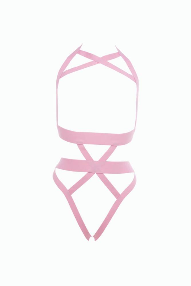 Allure Lingerie - Kitten - I'm Yours Strappy Teddy - Assorted Colours - OS - Stag Shop