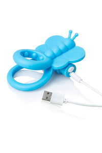 Thumbnail for Screaming O - Charged - Monarch Rechargeable Cock Ring - Blue - Stag Shop