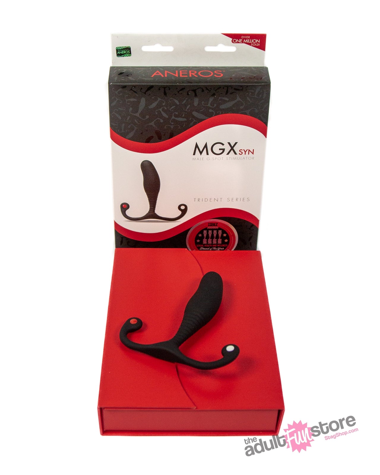 Aneros - MGX Syn Trident Prostate Massager - Black - Stag Shop