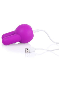 Thumbnail for Screaming O - Charged - Toone Rechargeable Dual Tipped Vibrator - Purple - Stag Shop