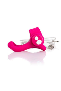 Thumbnail for Screaming O - Charged - You-Turn Rechargeable Vibrating Cock Ring - Pink - Stag Shop