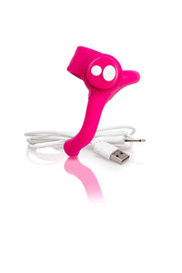 Thumbnail for Screaming O - Charged - You-Turn Rechargeable Vibrating Cock Ring - Pink - Stag Shop