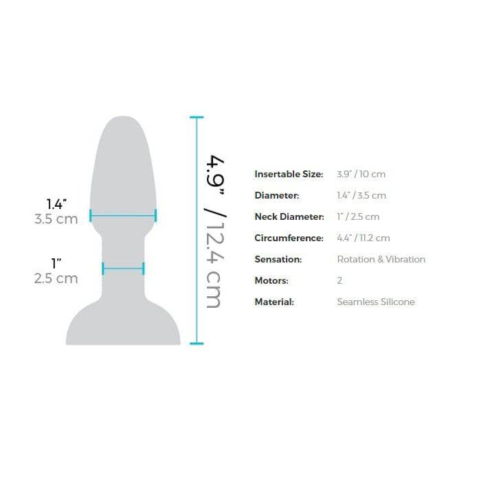 b-Vibe - Rimming Butt Plug Petite - Teal - Stag Shop