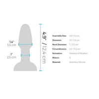 Thumbnail for b-Vibe - Rimming Butt Plug Petite - Teal - Stag Shop