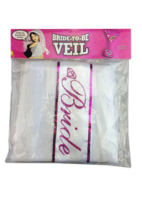 Thumbnail for Little Genie - Bride To Be Veil - White - Stag Shop
