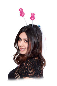 Thumbnail for Pipedream - Bachelorette Party Favors - Pecker Head Band - Pink - Stag Shop