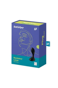 Thumbnail for Satisfyer - Backdoor Lover - Silicone Vibrating Butt Plug - Black - Stag Shop
