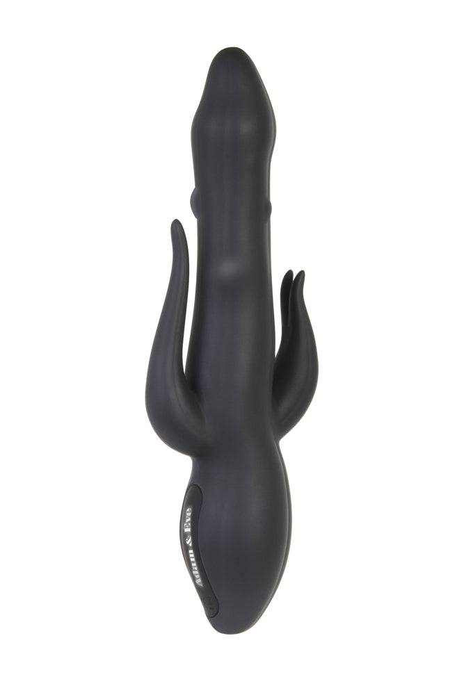 Adam & Eve - Eve's Bad Bad Bunny Triple Vibrator - Black - Stag Shop