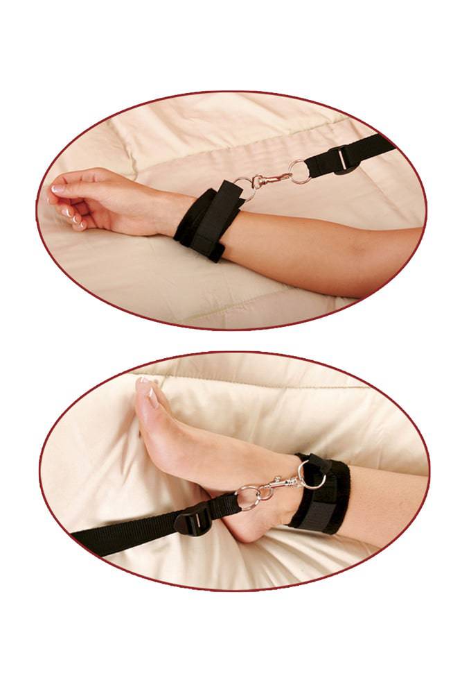 Pipedream - Fetish Fantasy - Bedroom Bindings Restraint Kit - Black - Stag Shop