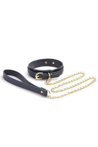 Thumbnail for NS Novelties - Bondage Couture - Collar and Leash - Blue - Stag Shop