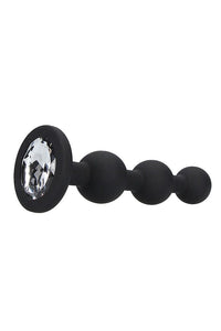 Thumbnail for Ouch by Shots Toys - Silicone Beaded Diamond Butt Plug - Black - Stag Shop