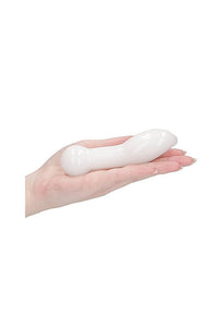 Thumbnail for Shots Toys - Chrystalino - Blaze Glass Butt Plug - White - Stag Shop
