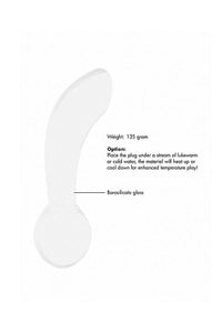 Thumbnail for Shots Toys - Chrystalino - Blaze Glass Butt Plug - White - Stag Shop