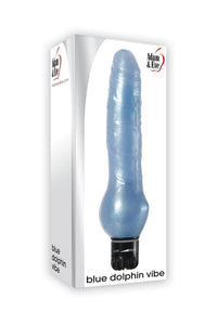 Thumbnail for Adam & Eve - Blue Dolphin Vibrator - Glitter Blue - Stag Shop