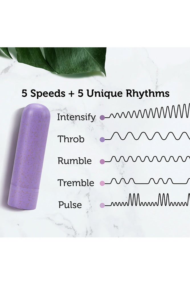 Blush Novelties - Gaia - Eco - Rechargeable Bullet Vibrator - Violet - Stag Shop