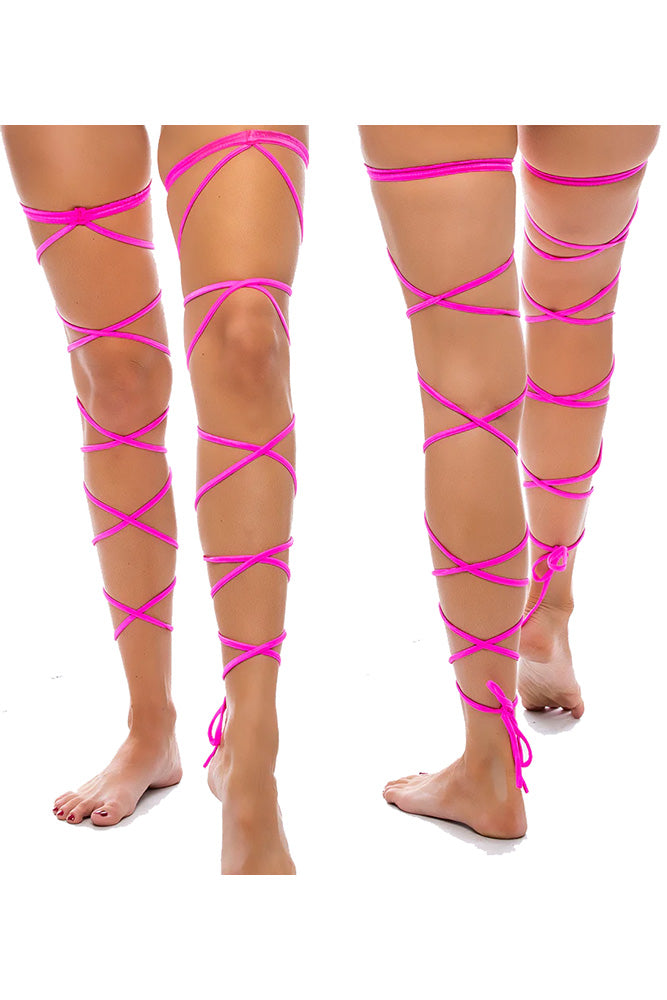 BodyZone - Tie Up Strappy Leg Garters - 1040 - Various Colors