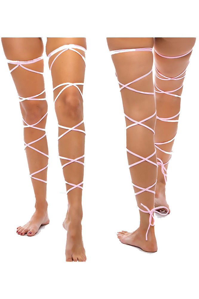 BodyZone - Tie Up Strappy Leg Garters - 1040 - Various Colors