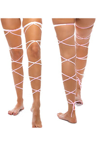 Thumbnail for BodyZone - Tie Up Strappy Leg Garters - 1040 - Various Colors