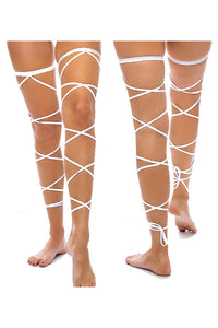 Thumbnail for BodyZone - Tie Up Strappy Leg Garters - 1040 - Various Colors