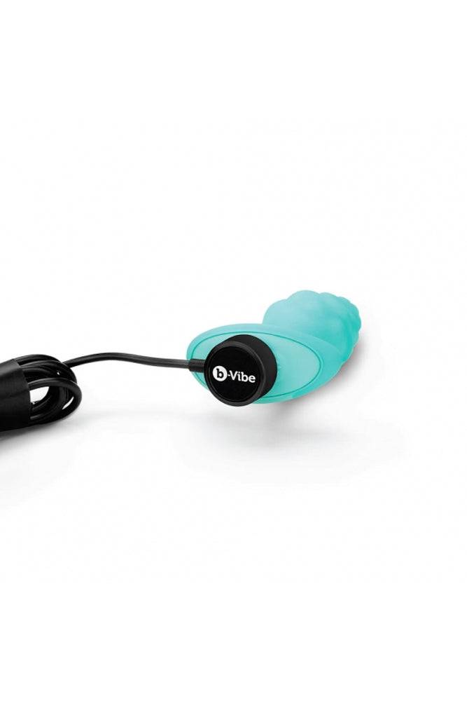 b-Vibe - Bump Textured Vibrating Butt Plug - Mint - Stag Shop