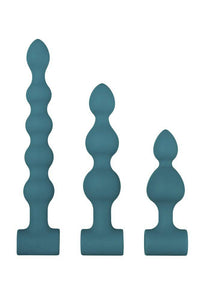 Thumbnail for Adam & Eve - Vibrating Bumpy Bead Set - Teal - Stag Shop