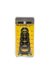Thumbnail for Channel 1 Releasing - Boneyard - 5-Piece Silicone Cock Ring Set - Black - Stag Shop