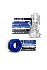 Thumbnail for Blush Novelties - Quickie Kit - Jerk Off - Clear - Stag Shop