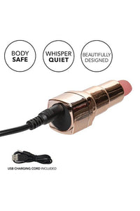 Thumbnail for Cal Exotics - Hide & Play Rechargeable Lipstick Vibrator - Nude/Gold - Stag Shop
