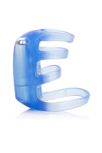 Thumbnail for Cal Exotics - Couples Enhancer - Vibrating Pleasure Cock Cage - Blue - Stag Shop