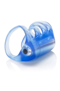 Thumbnail for Cal Exotics - Couples Enhancer - Vibrating Pleasure Cock Cage - Blue - Stag Shop