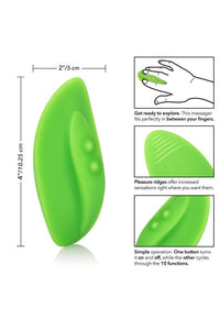 Thumbnail for Cal Exotics - Mini Marvels - Silicone Marvelous Teaser Vibrator - Green - Stag Shop