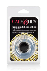 Thumbnail for Cal Exotics - Premium Silicone Large Cock Ring - Clear - Stag Shop