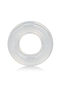 Thumbnail for Cal Exotics - Premium Silicone Large Cock Ring - Clear - Stag Shop