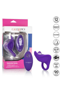 Thumbnail for Cal Exotics -Silicone Remote Orgasm Cock Ring - Purple - Stag Shop