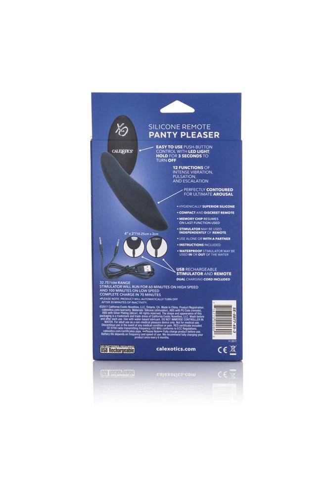 Cal Exotics - Silicone Remote Panty Pleaser Vibe - Black - Stag Shop